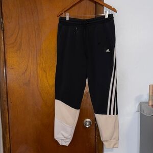 Adidas Black Sweatpants **STAINS READ DESCRIPTION**